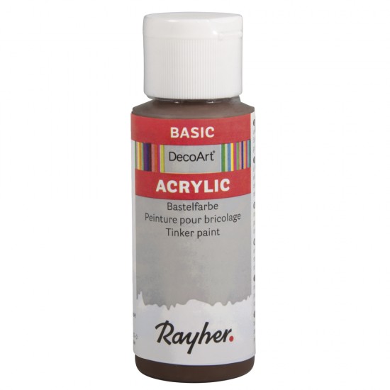 Vopsea acrilica Rayher Basic, mocha, 59 ml