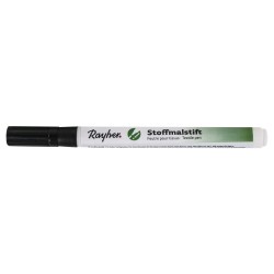 Marker Rayher pentru textile, cu varf subtire, culoare negru