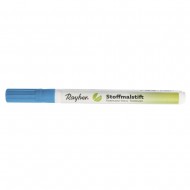 Marker Rayher pentru textile, cu varf subtire, culoare albastru deschis