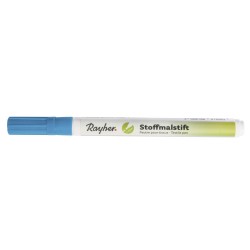 Marker Rayher pentru textile, cu varf subtire, culoare albastru deschis