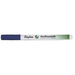 Marker Rayher pentru textile, cu varf subtire, culoare albastru inchis
