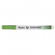 Marker Rayher pentru textile, cu varf subtire, culoare verde tei
