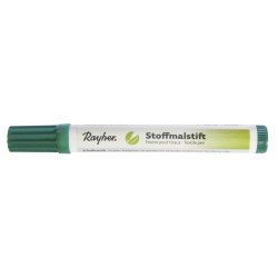 Marker Rayher pentru textile, cu varf gros, culoare verde inchis