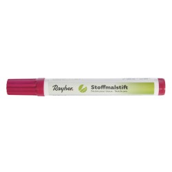 Marker Rayher pentru textile, cu varf gros, culoare fucsia