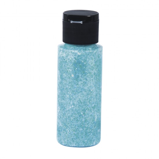 Vopsea pentru textile Extreme Sclipici, turquoise, bottle 59ml