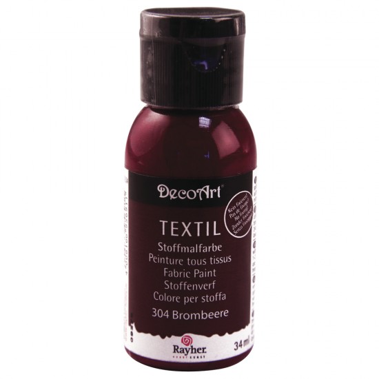Vopsea pentru textile, negruberry, bottle 34 ml