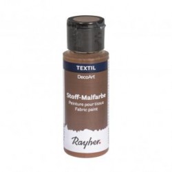 Vopsea pentru textile, brown earth, bottle 59ml