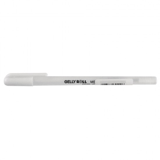 Metallic pen, alb