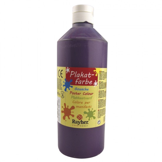 Vopsea Rayher, flacon de 500 ml, ideala pentru copii, culoare violet