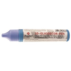 3D Glass Pen, Rayher, efect 3D transparent, pentru sticla, 30 ml - Turqoise 3D Glass Pen, Rayher, efect 3D transparent, pentru sticla, 30 ml - Turqoise