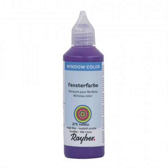 Vopsea Rayher pentru sticla  easy paint  , rosudish-purple, bottle 8