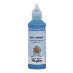 Vopsea Rayher pentru sticla  easy paint  , turquoise, bottle 8 Vopsea Rayher pentru sticla  easy paint  , turquoise, bottle 8