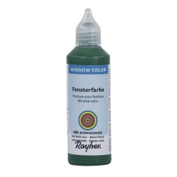 Vopsea Rayher pentru sticla, flacon 80 ml, culoare verde de padure Vopsea Rayher pentru sticla, flacon 80 ml, culoare verde de padure