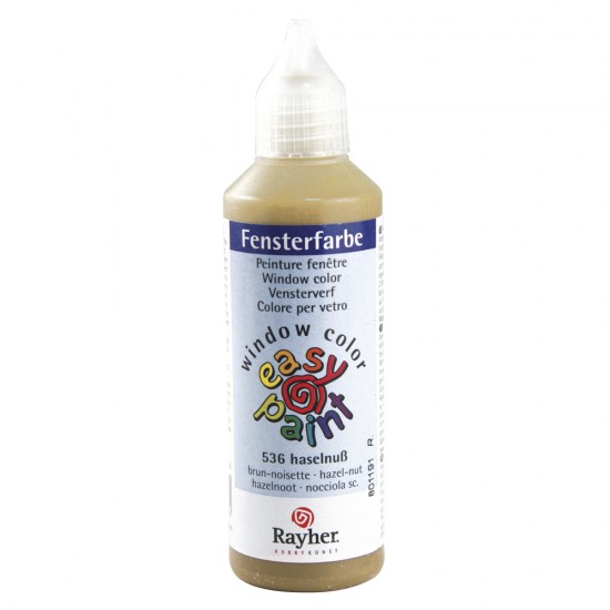 Vopsea Rayher pentru sticla  easy paint  , hazel-nut, bottle 8