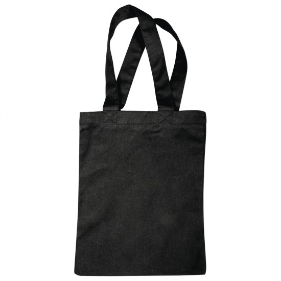 Sac bumbac, negru, 25x21cm