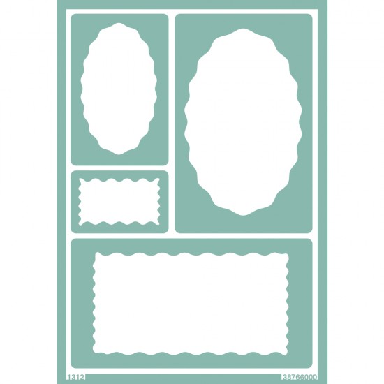 Soft Sablon: wave signs, DIN A5, self-adhesive, tab-bag 1pc