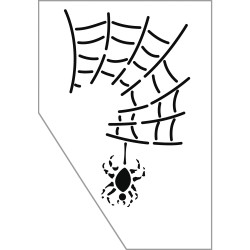 Oaint-me stencil Spider, 11.5x16.5cm, tab-bag 1pc Oaint-me stencil Spider, 11.5x16.5cm, tab-bag 1pc
