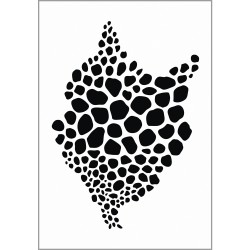 Paint-me stencil Fur, 11.5x16.5cm, tab-bag 1pc Paint-me stencil Fur, 11.5x16.5cm, tab-bag 1pc