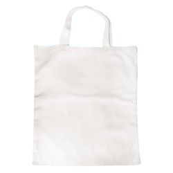 Sac bumbac, alb, 38x42cm