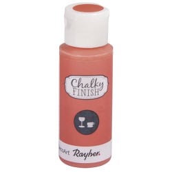 Vopsea Rayher Chalky Finish pentru sticla, cantitate 59 ml, culoare somon