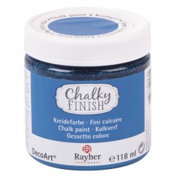 Vopsea Rayher Chalky Finish pentru lemn, ceramica, lut, hartie, canvas, beton, plastic, cantitate 118 ml, culoare azur Vopsea Rayher Chalky Finish pentru lemn, ceramica, lut, hartie, canvas, beton, plastic, cantitate 118 ml, culoare azur