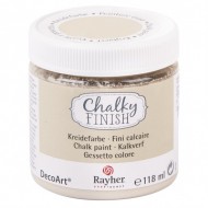 Vopsea Rayher Chalky Finish pentru lemn, ceramica, lut, hartie, canvas, beton, plastic, cantitate 118 ml, culoare bej