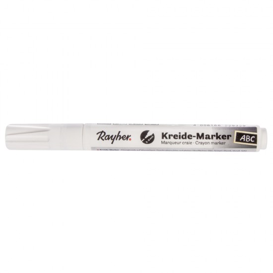 Crayon marker, alb, chock tip 2-6 mm, tab-bag 1pc