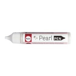 Pearl pen, Rayher, vopsea acrylica pe baza de apa pentru a forma margelute (perle), flacon de 28 ml, culoare argintiu Pearl pen, Rayher, vopsea acrylica pe baza de apa pentru a forma margelute (perle), flacon de 28 ml, culoare argintiu