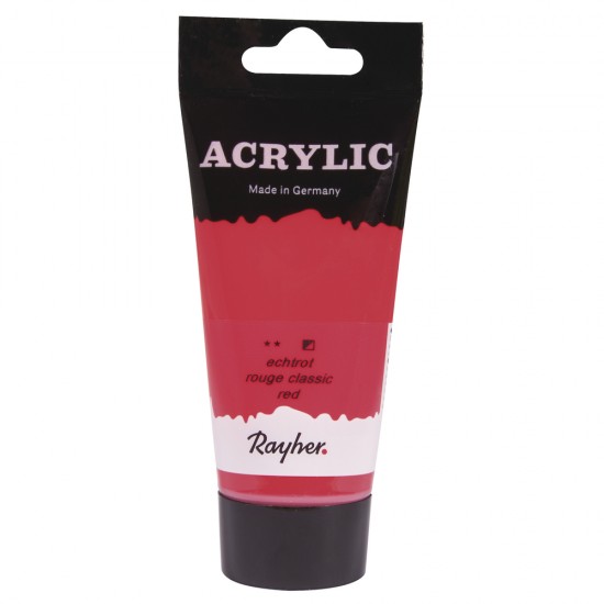 Vopsea acrilica Rayher, 75 ml, classical red