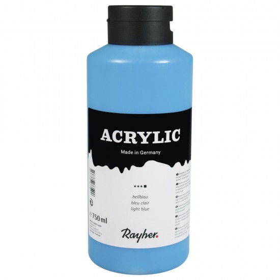 Vopsea acrilica Rayher, 750 ml, light blue