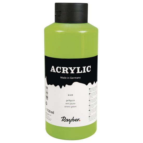 Vopsea acrilica Rayher, 750 ml, yellow green