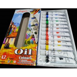 Culori pe baza de ulei Madisii, 12 culori x 12ml 