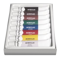 Culori acrilice Rayher, 8 culori x 12 ml Culori acrilice Rayher, 8 culori x 12 ml