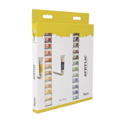Set vopsea acrylica Rayher, un set contine 24 culori x 12 ml Set vopsea acrylica Rayher, un set contine 24 culori x 12 ml