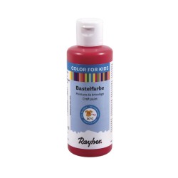 Kids Craft Colour, cardinal rosu, bottle 80ml Kids Craft Colour, cardinal rosu, bottle 80ml