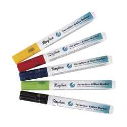 Set of porcelain & glass markers, 1-2mm, set 5pcs