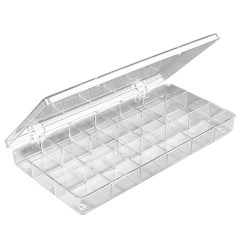 Cutie depozitare, 18 compartimente, 10x20x 2 cm Cutie depozitare, 18 compartimente, 10x20x 2 cm