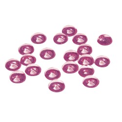 Pietricele acryl Rayher, 6mm, roz, 90g/cutie