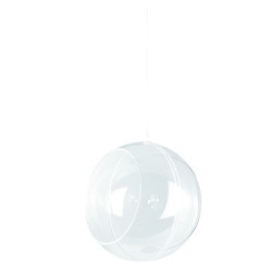 Glob plastic cristal, D12cm, floristica, 2 parti Glob plastic cristal, D12cm, floristica, 2 parti