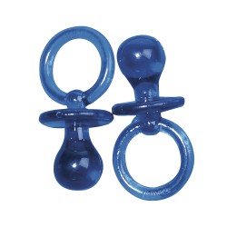 Plastic pendant - soother, albastru deschis, 5 cm, tap-bag. 5 pc