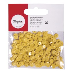 Paiete arcuite, 6mm o, galben, tab-bag 500pcs. Paiete arcuite, 6mm o, galben, tab-bag 500pcs.