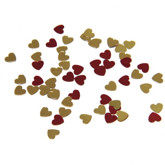 Paiete   Heart  , rosu+gold, tab-bag