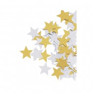 Paiete   Star  , 17 mm, gold and argintiu, tab-bag 250