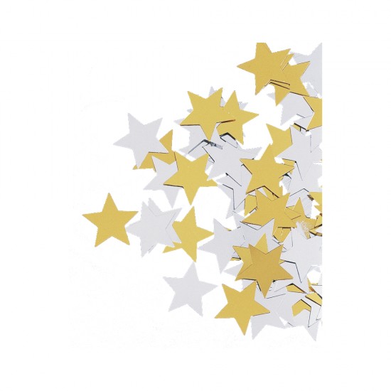 Paiete   Star  , 17 mm, gold and argintiu, tab-bag 250