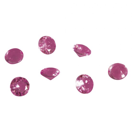 Strasuri Rayher acryl, forma diamant, 12mm,roz, 60g/cutie