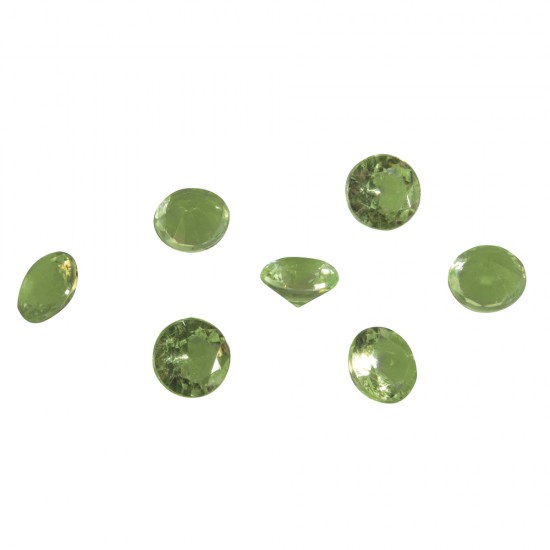 Strasuri Rayher acryl, forma diamant, 12mm,verde-mai, 60g/cutie