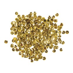 Paiete, 6 mm, vaulted, metallic gold, tab-bag 500 pcs.