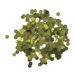 Paiete, 6 mm, flat, olive, box 6g, washable