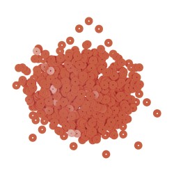 Paiete, 6 mm, flat, portocaliu, box 6g, washable