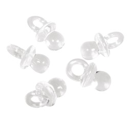 Plastic comforter, crystal, 2.8cm, tab-bag 10pc